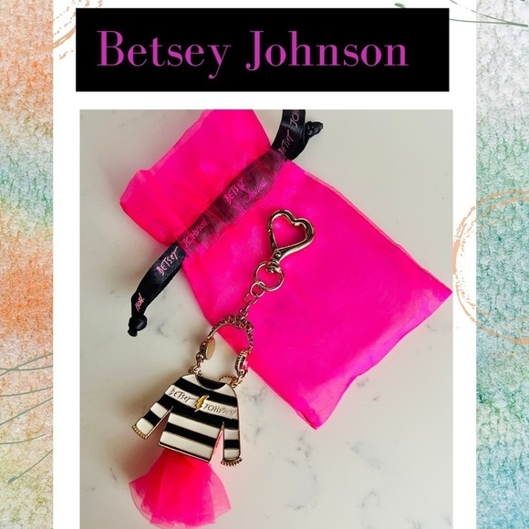 Betsey Johnson Accessories - Betsey Johnson KeyChain Pink Frock Style